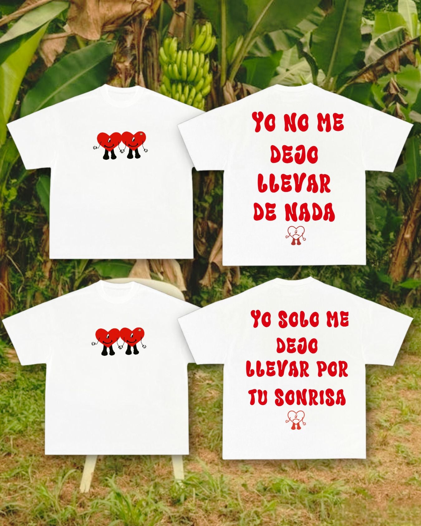 2x1 camisetas Bad Bunny blancas