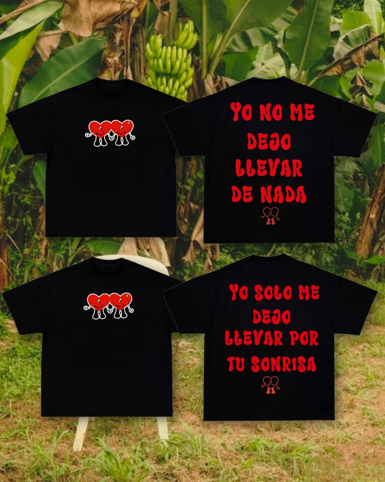 2x1 camisetas Bad Bunny negras