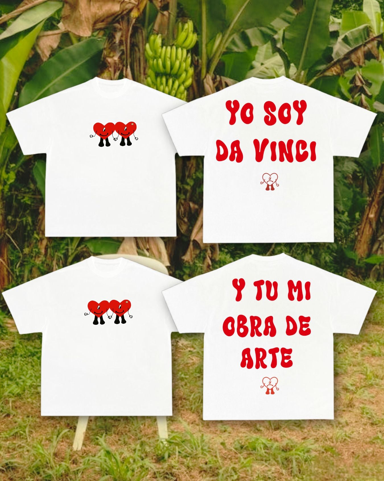 2x1 camisetas Bad Bunny blancas
