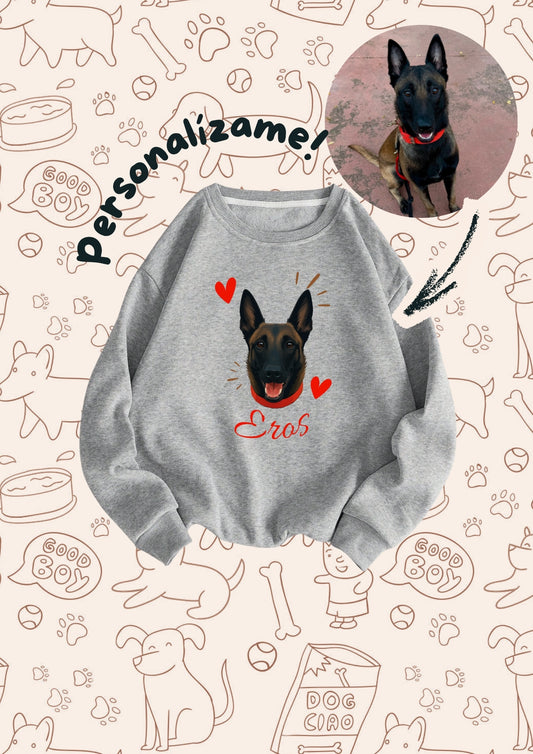 Sudadera Mascota Corazón-Personalizada